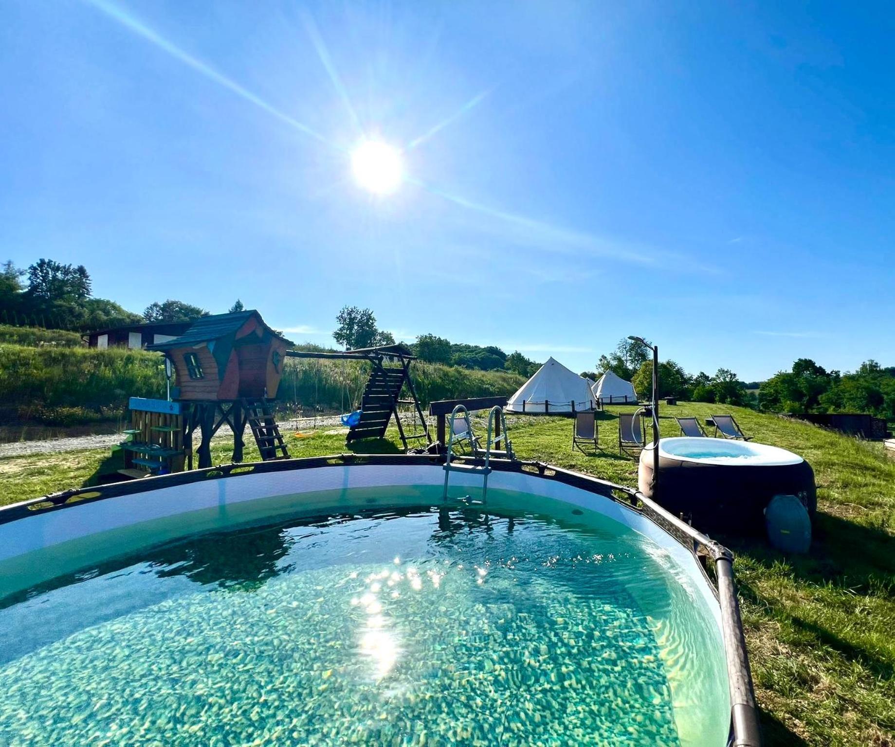 Glamping Bieszczady Z Jacuzzi I Basenem Otel Solina  Dış mekan fotoğraf