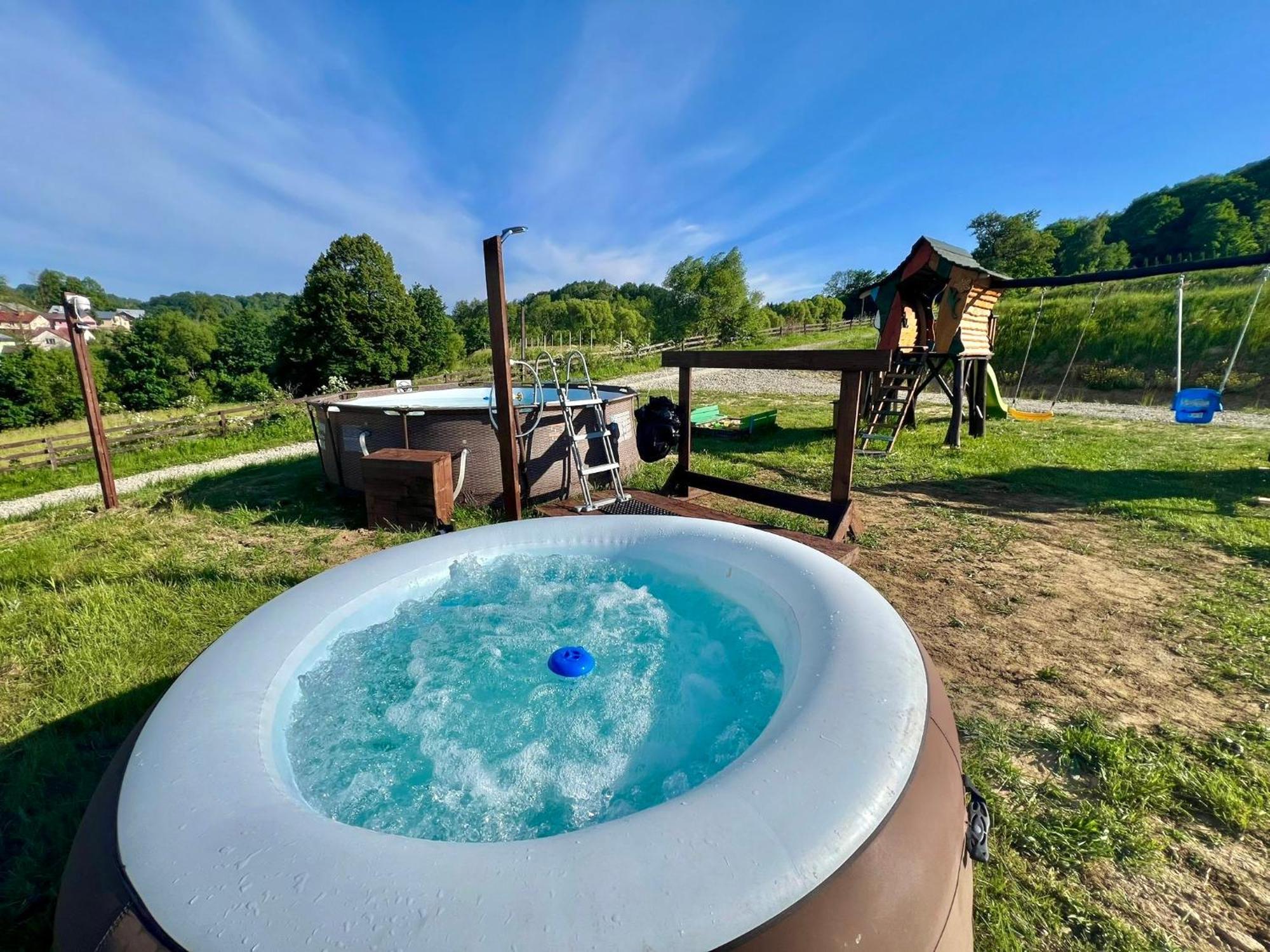 Glamping Bieszczady Z Jacuzzi I Basenem Otel Solina  Dış mekan fotoğraf